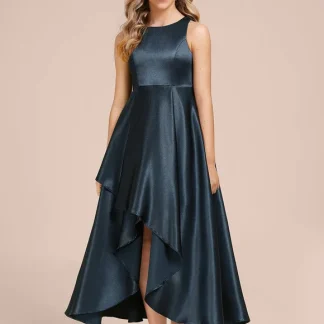 Robe Trapèze Satin Irisé